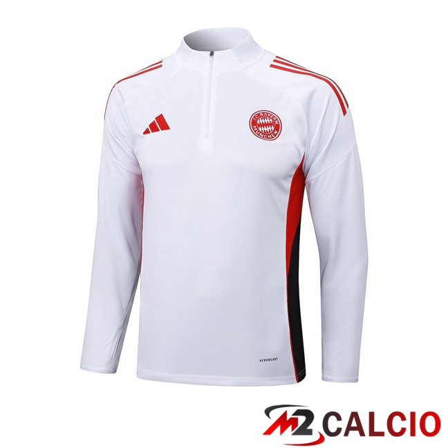 Felpa Allenamento Bayern Monaco Bianco 2025/2026