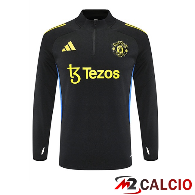Felpa Allenamento Manchester United Nero 2025/2026