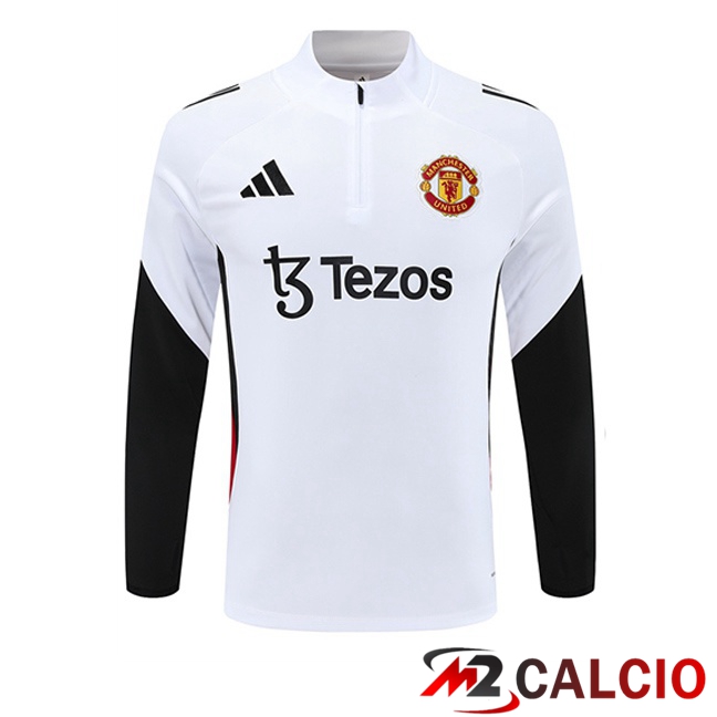 Felpa Allenamento Manchester United Bianco 2025/2026