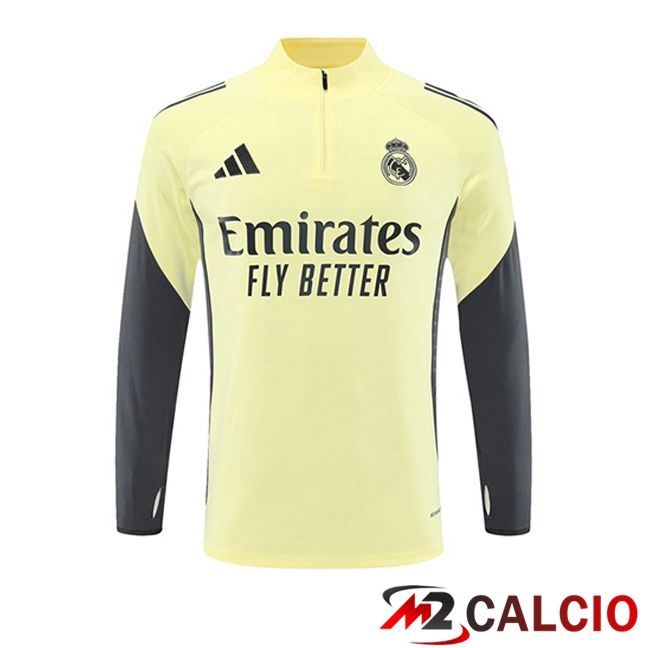 Felpa Allenamento Real Madrid Giallo 2025/2026