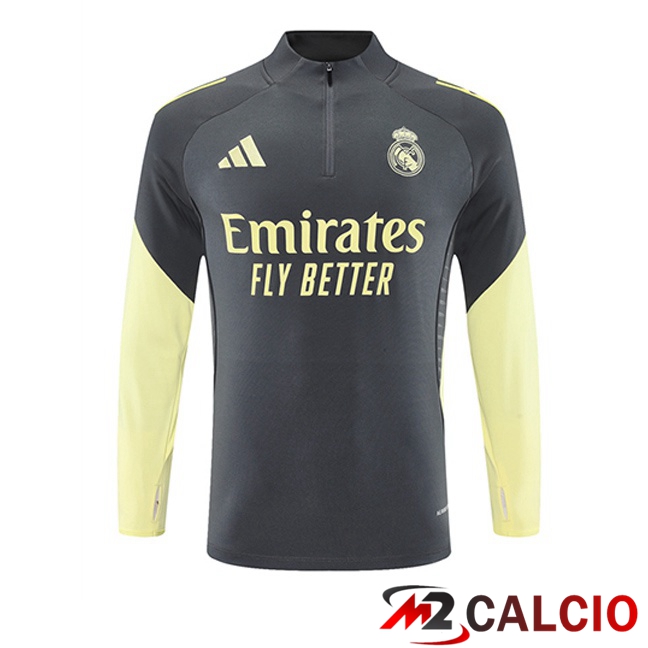 Felpa Allenamento Real Madrid Grigio 2025/2026