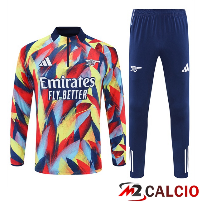 Insieme Tuta Calcio Arsenal Giallo Rosso 2025/2026