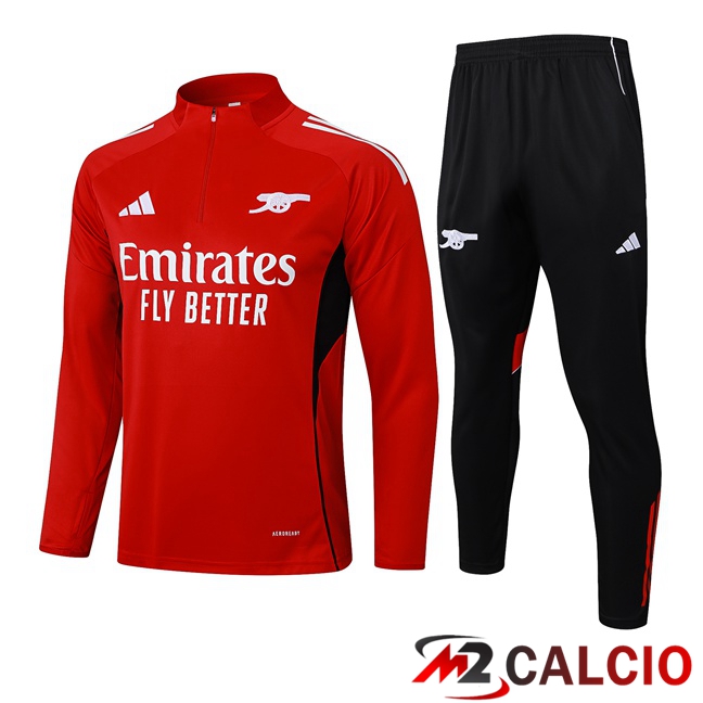 Insieme Tuta Calcio Arsenal Rosso 2025/2026