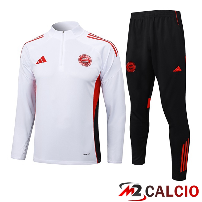 Insieme Tuta Calcio Bayern Monaco Bianco 2025/2026
