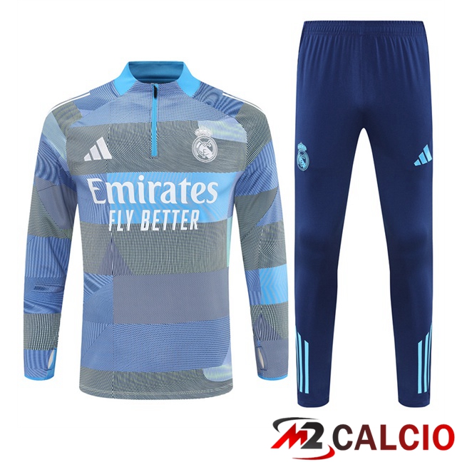 Insieme Tuta Calcio Real Madrid Blu 2025/2026