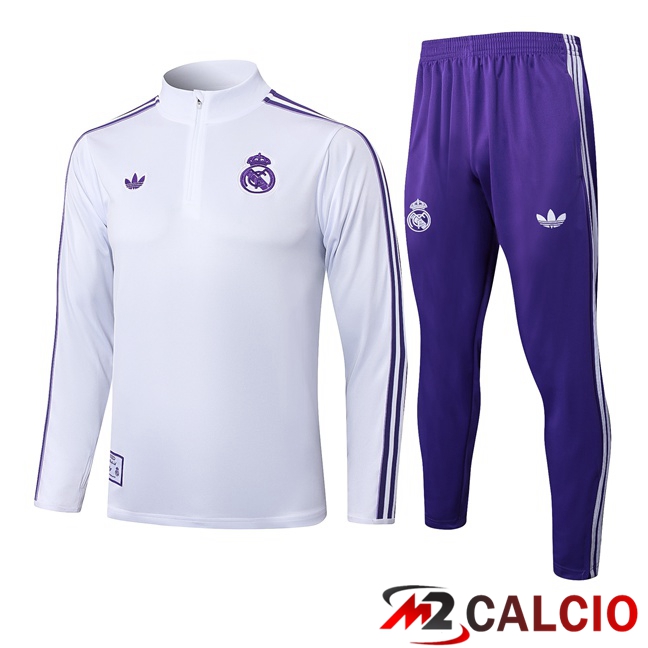 Insieme Tuta Calcio Real Madrid Bianco 2025/2026
