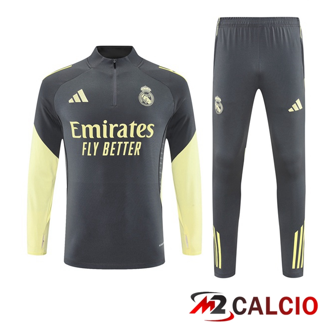 Insieme Tuta Calcio Real Madrid Grigio 2025/2026