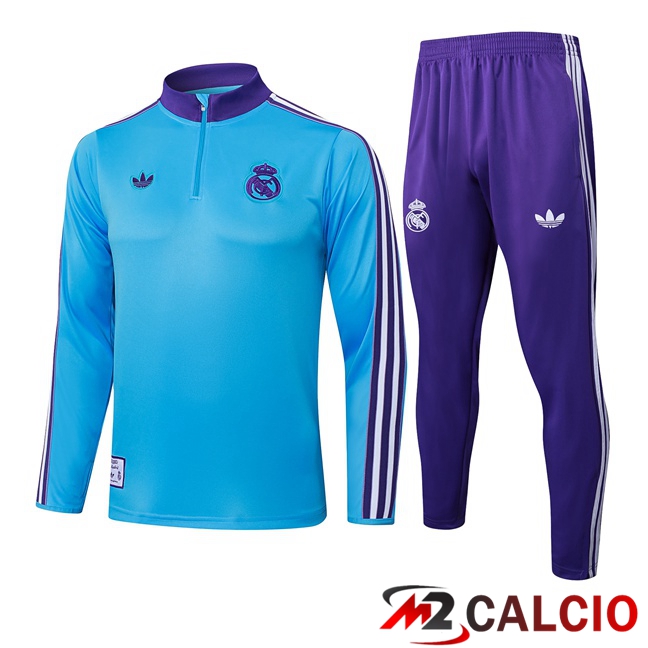 Insieme Tuta Calcio Real Madrid Blu 2025/2026