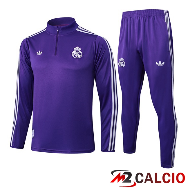 Insieme Tuta Calcio Real Madrid Viola 2025/2026