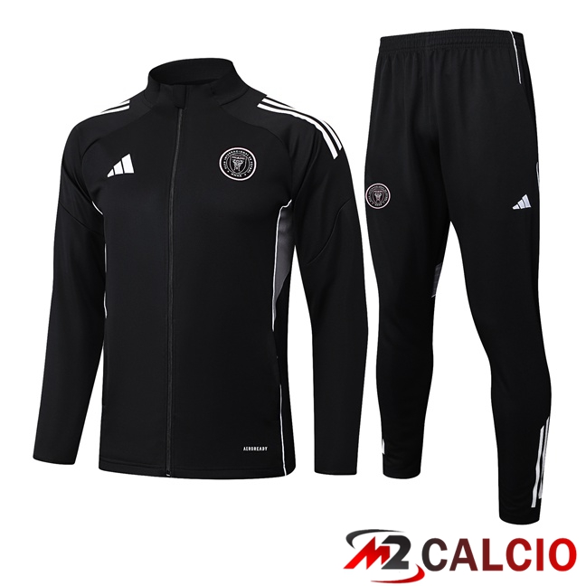 Insieme Tuta Calcio - Giacca Inter Miami CF Nero 2025/2026