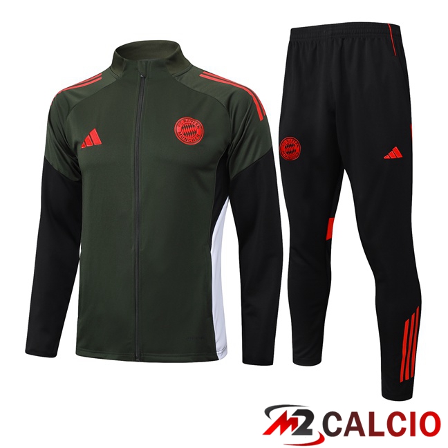 Insieme Tuta Calcio - Giacca Bayern Monaco Verde 2025/2026