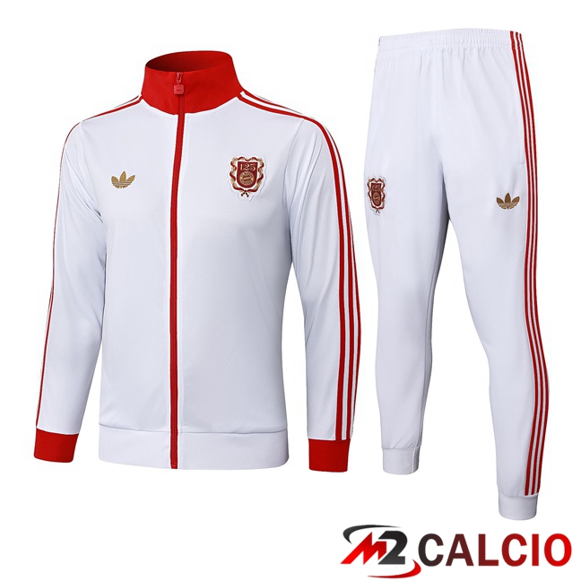 Insieme Tuta Calcio - Giacca Bayern Monaco Bianco 2025/2026