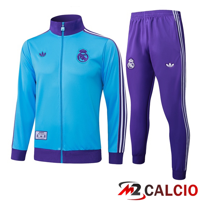 Insieme Tuta Calcio - Giacca Real Madrid Blu 2025/2026