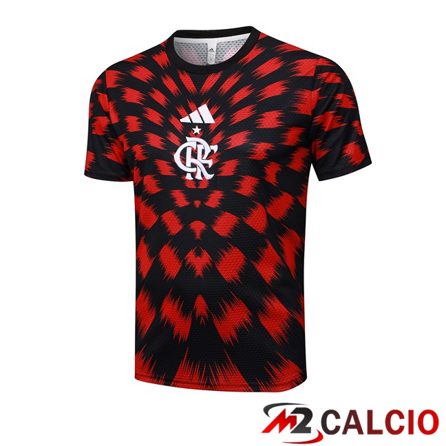 T Shirt Allenamento Flamengo Rosso Nero 2025/2026