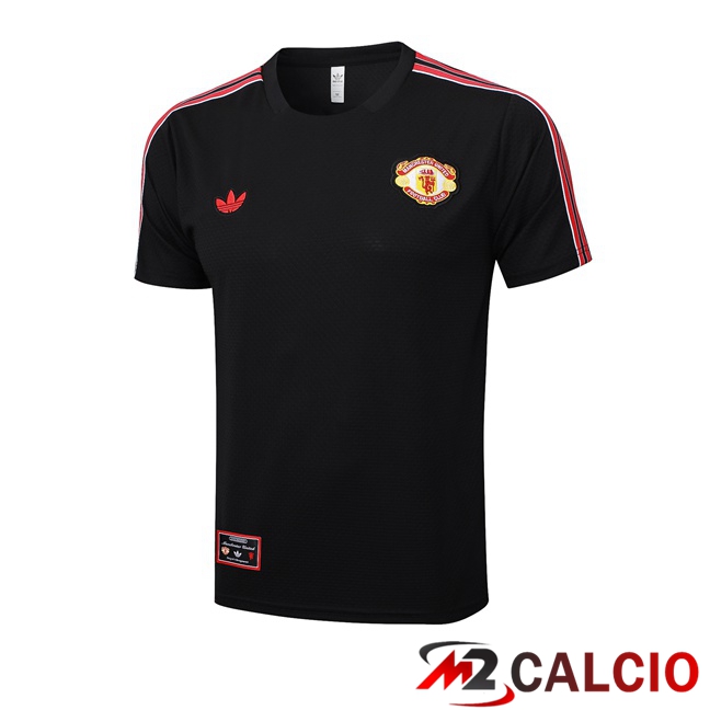T Shirt Allenamento Manchester United Nero 2025/2026
