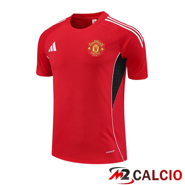 T Shirt Allenamento Manchester United Rosso 2025/2026