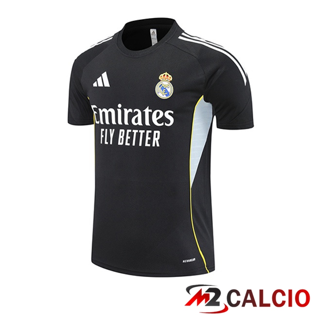 T Shirt Allenamento Real Madrid Nero 2025/2026