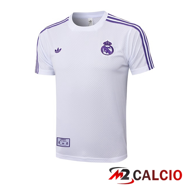 T Shirt Allenamento Real Madrid Bianco 2025/2026