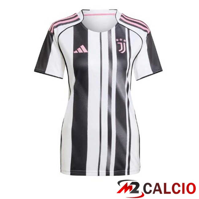 Maglie Calcio Juventus Donna Prima Nero Bianco 2025/2026