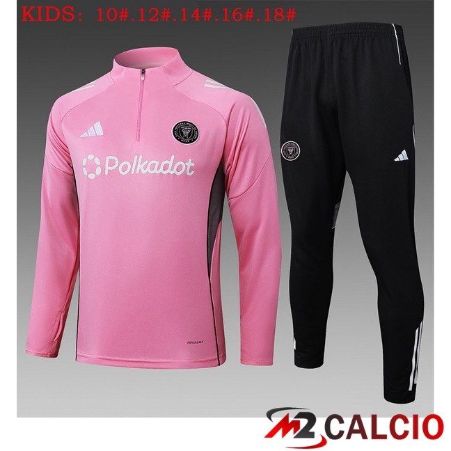 Insieme Tuta Calcio Inter Miami CF Bambino Rosa 2025/2026