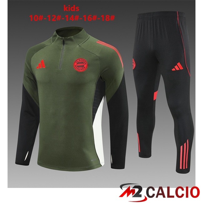 Insieme Tuta Calcio Bayern Monaco Bambino Verde 2025/2026