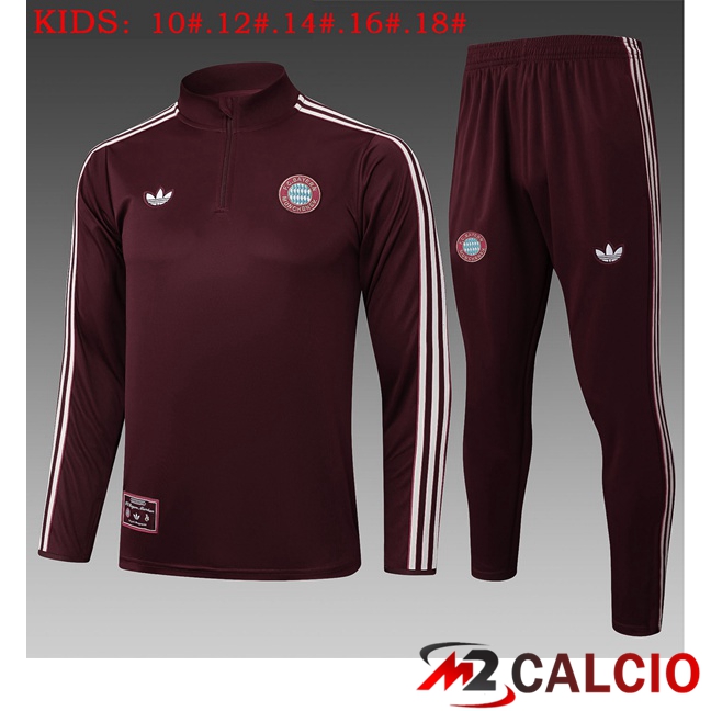 Insieme Tuta Calcio Bayern Monaco Bambino Marrone 2025/2026