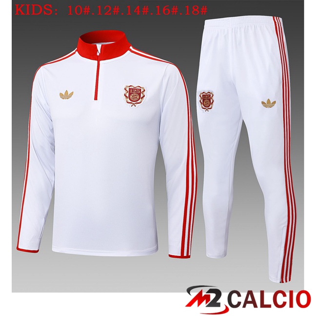 Insieme Tuta Calcio Bayern Monaco Bambino Bianco 2025/2026