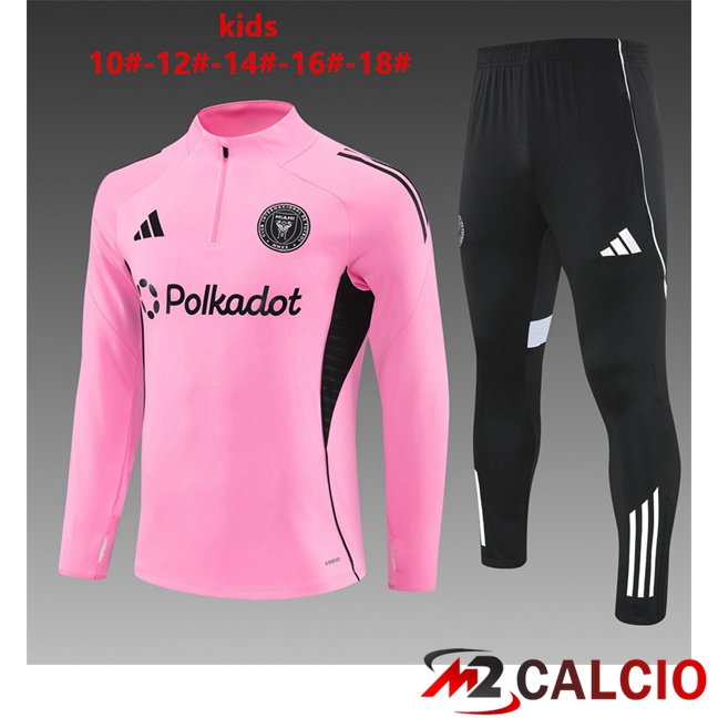 Insieme Tuta Calcio Inter Miami CF Bambino Rosa 2025/2026