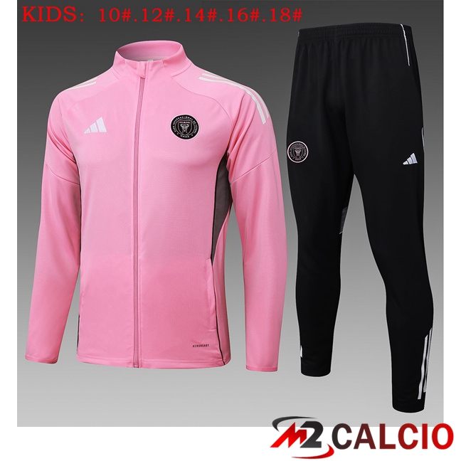 Insieme Tuta Calcio - Giacca Inter Miami CF Bambino Rosa 2025/2026
