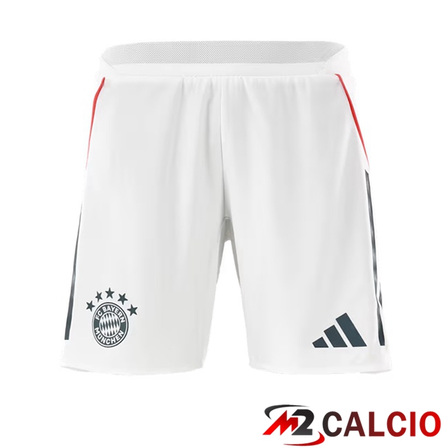 Pantaloncini Calcio Bayern Monaco Seconda Bianco 2025/2026