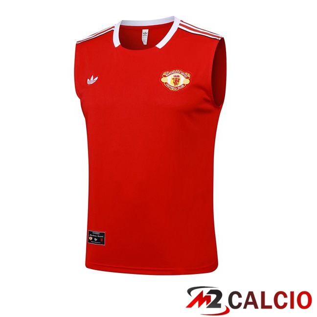 Canotta Allenamento Manchester United Rosso 2025/2026