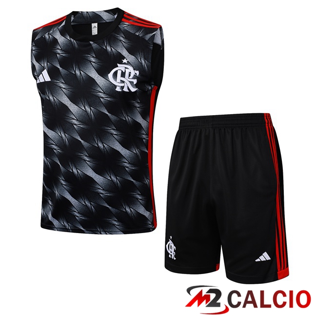Canotta Allenamento Flamengo + Pantaloncini Nero 2025/2026