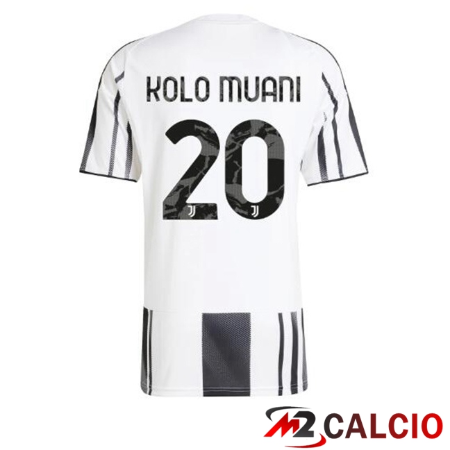 Maglie Calcio Juventus (KOLO MUANI 20) Prima Nero Bianco 2025/2026