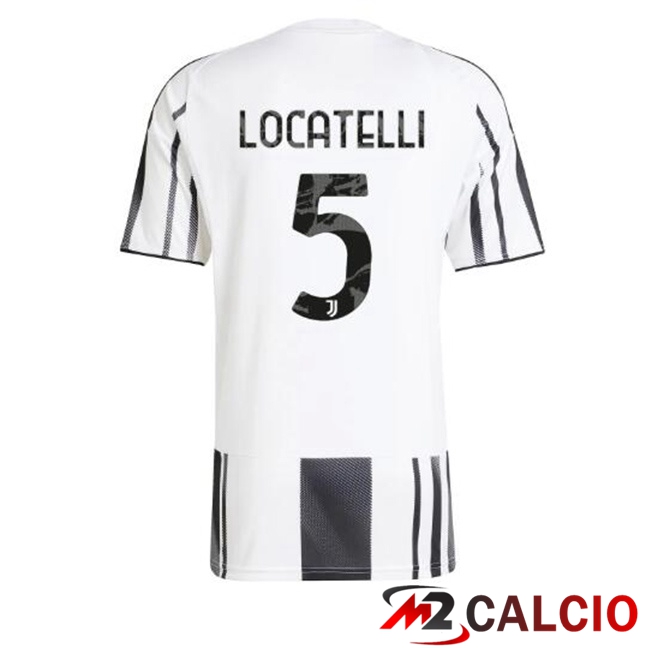 Maglie Calcio Juventus (LOCATELLI 5) Prima Nero Bianco 2025/2026