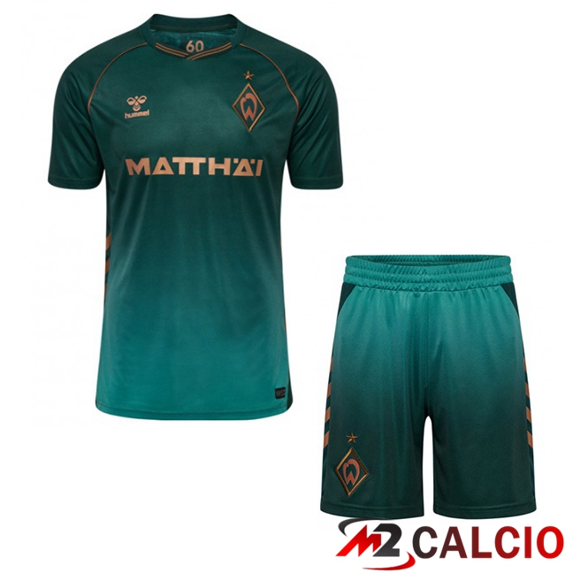 Maglie Calcio SV Werder Bremen Bambino Terza Verde 2025/2026