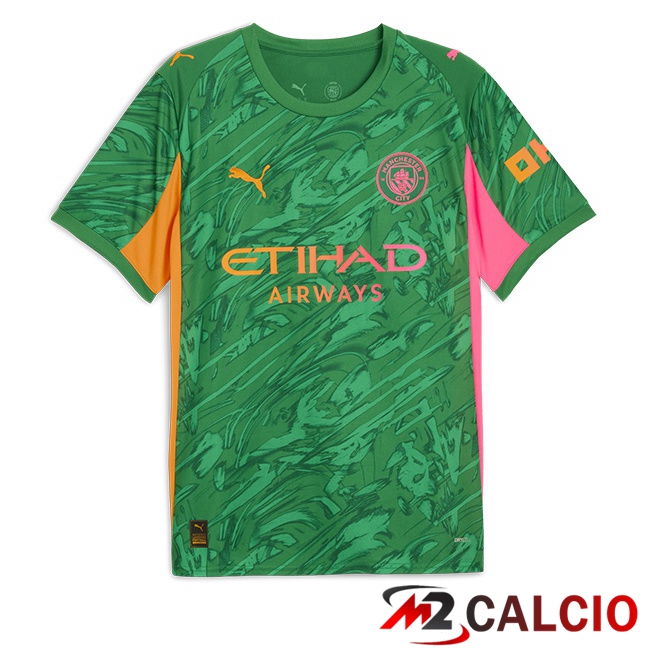 Maglie Calcio Manchester City Portiere Verde 2025/2026