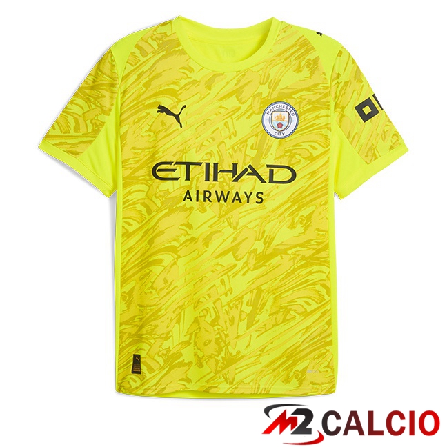 Maglie Calcio Manchester City Portiere Giallo 2025/2026