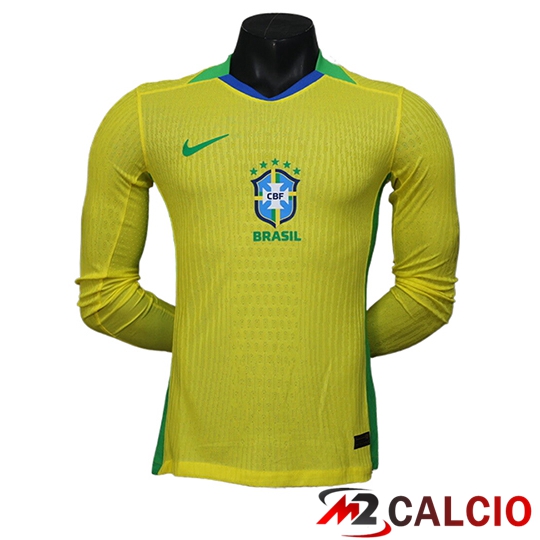 Maglie Calcio Brasile Manica Lunga Prima 2025/2026