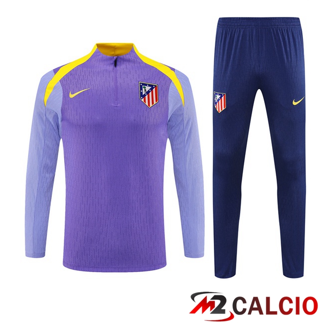 Insieme Tuta Calcio Atletico Madrid Viola 2025/2026