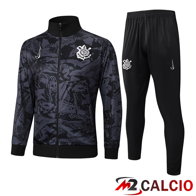 Insieme Tuta Calcio - Giacca Corinthians Nero 2025/2026
