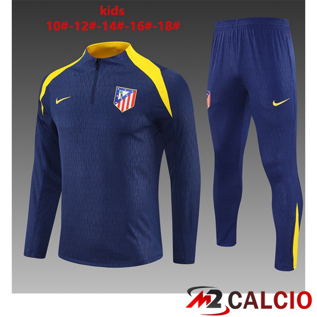 Insieme Tuta Calcio Atletico Madrid Bambino Blu Reale 2025/2026