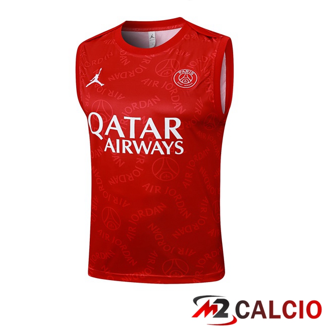 Canotta Allenamento Jordan Paris PSG Rosso 2025/2026