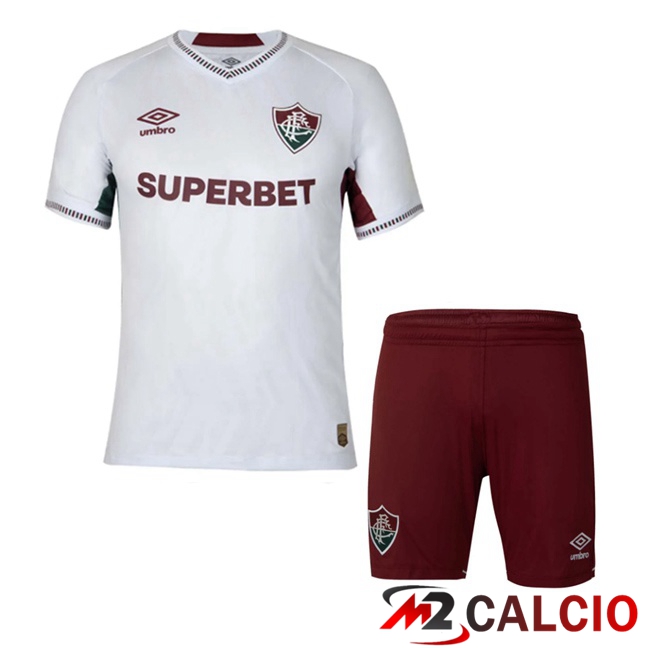 Maglie Calcio Fluminense Bambino Seconda Bianco 2025/2026