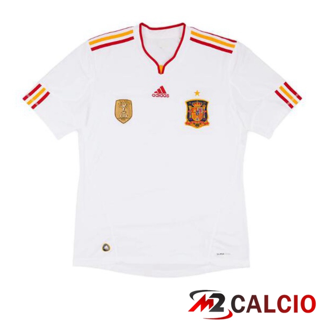 Maglie Calcio Spagna Retro Seconda Bianco 2011