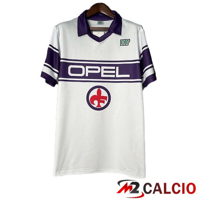 Maglie Calcio ACF Fiorentina Retro Seconda Bianco 1983-1985