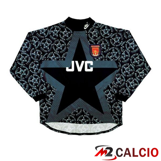 Maglie Calcio Arsenal Retro Portiere Manica Lunga Grigio 1994-1995
