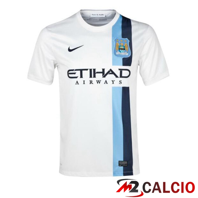Maglie Calcio Manchester City Retro Terza Bianco 2013-2014