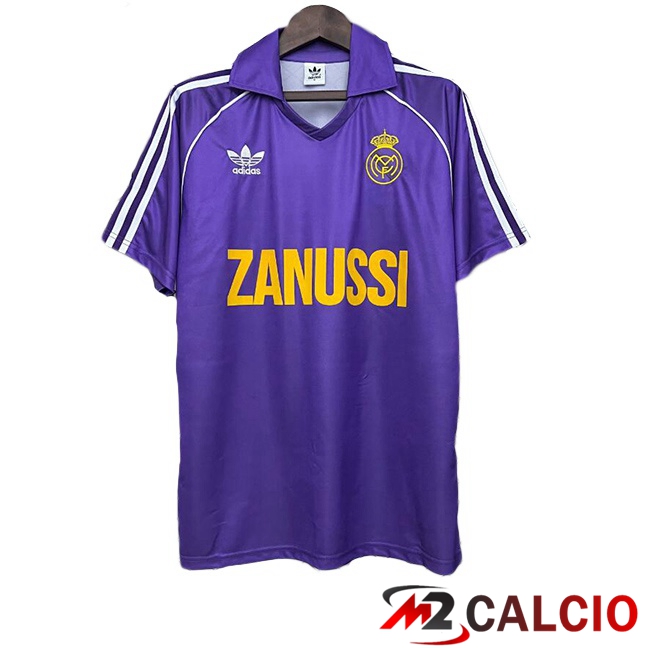 Maglie Calcio Real Madrid Retro Seconda Viola 1984-1985