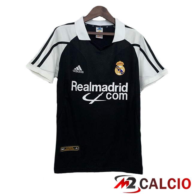 Maglie Calcio Real Madrid Retro Seconda Nero 2001-2002