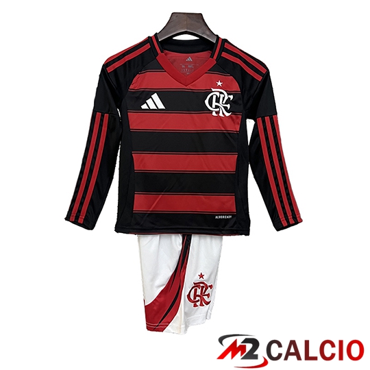 Maglie Calcio Flamengo Bambino Manica Lunga Prima 2025/2026